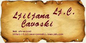 Ljiljana Čavoški vizit kartica